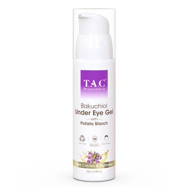 Netmeds | TAC The Ayurveda Co. Bakuchiol Under Eye Gel 25 gm