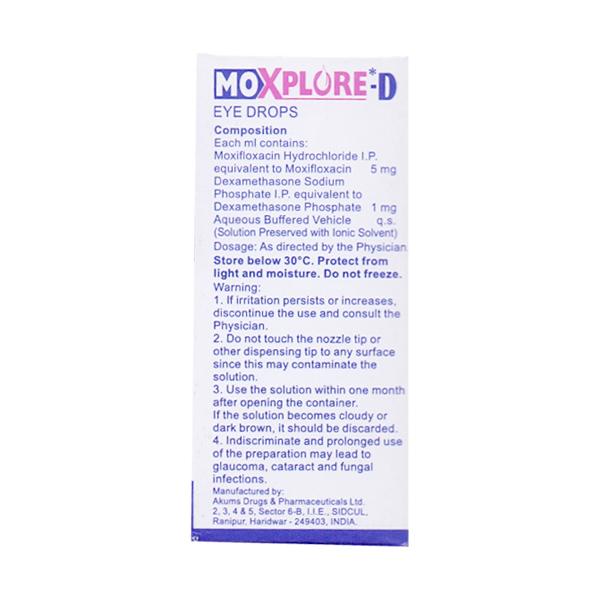 MOXPLORE D Eye Drops 5ml - Eye Infections-Eaa