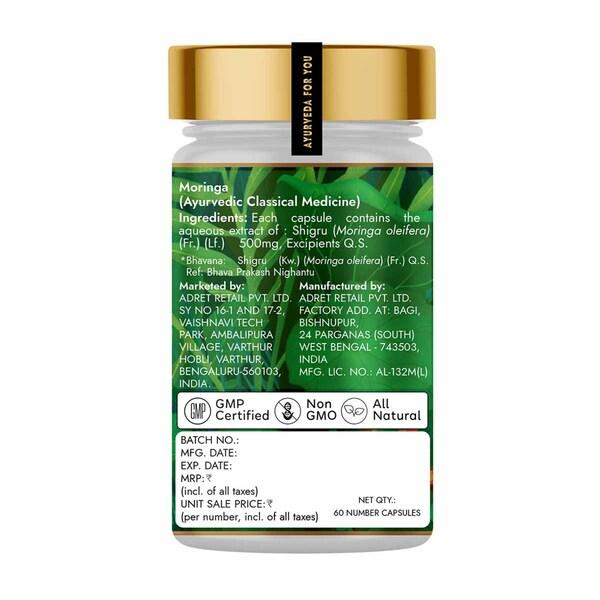 Kapiva Ayur Foods Moringa Plus Capsules 60's - Pure Herbs