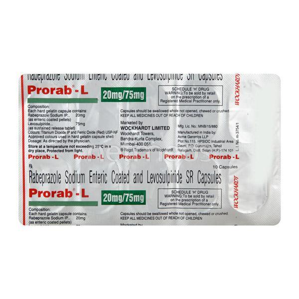 Prorab L Capsule 10'S - Ulcer/Reflux/Flatulence-Aaa