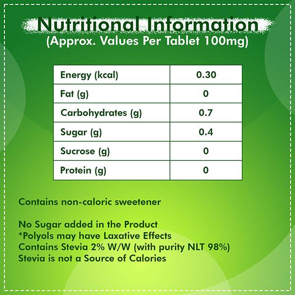 Equal Stevia Natural Sweetener Tablet 100's - Sweeteners