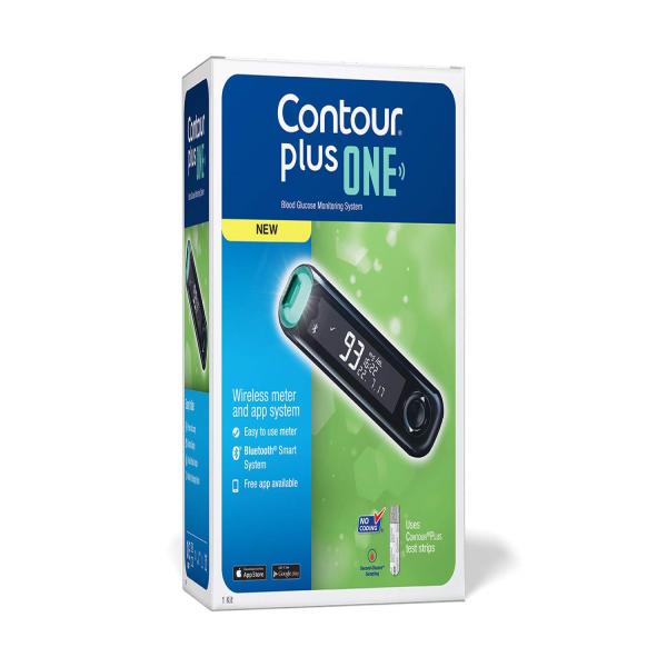 Netmeds | Contour Plus One Blood Glucose Monitoring System Kit (Free Test Strips 10's + 10's)