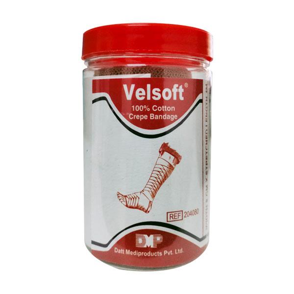 Velsoft Cotton Crepe Bandage (204080) (8 cm x 4 mtr) 1's - Bandages