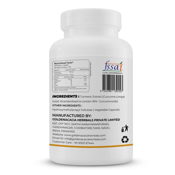 Goldenacacia Herrbals Curcumin 500 mg Capsule 240's - Pure Herbs