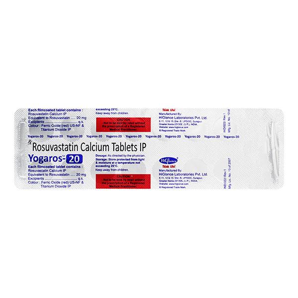 YOGAROS 20mg Tablet 15's