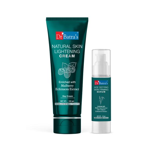 Dr Batra's Age Defying Skin Firming Serum 50 gm + Natural Skin Lightening Cream 100 gm - Personal Care (Ayush)