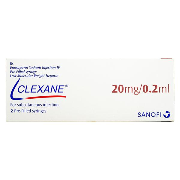 Clexane 20mg Injection(Pfs) 0.2ml - Blood Clot-Ant