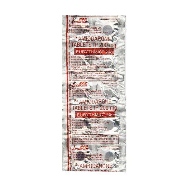 Eurythmic 200mg Tablet 10'S - Arrhythmiasis
