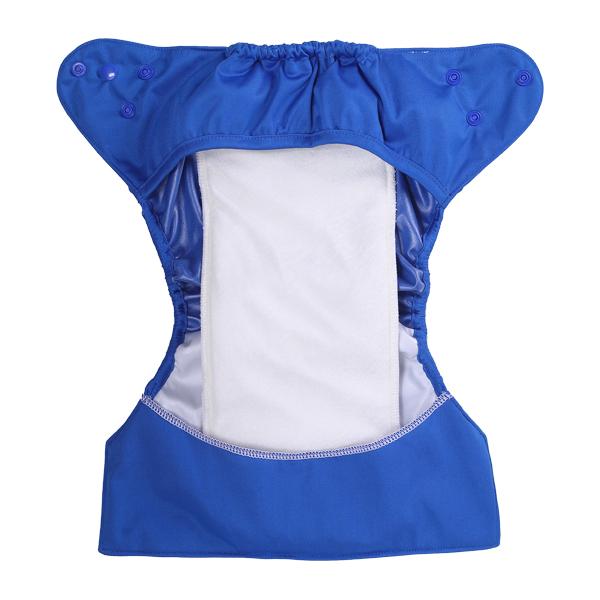 Bumberry Reusable Diaper Cover with 1 Natural Bamboo Cotton Insert - Deep Blue - Diapers & Wipes