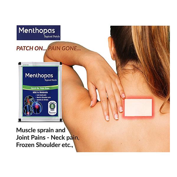 Menthopas Topical Pain Relief Patch (Pack of 10 x 3's) - Roll-On/Patch