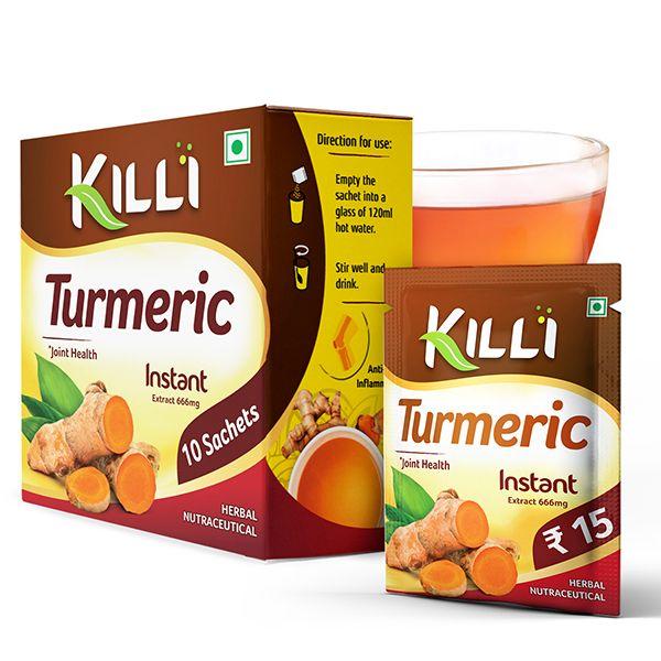 Netmeds | Killi Turmeric Instant Drink Sachet 10's