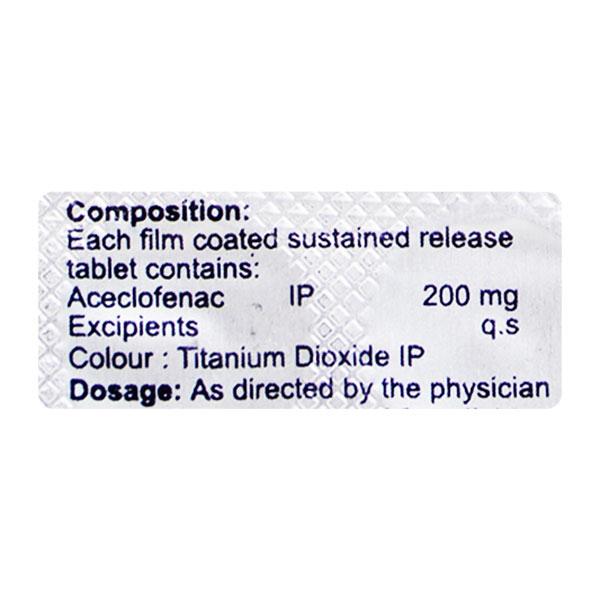 ACEFILE SR 200mg Tablet 10's - Pain relief-Nsa