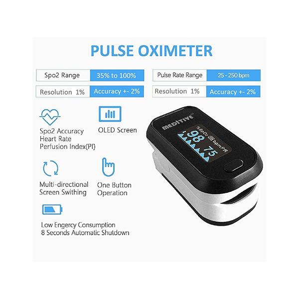 Meditive Fingertip Pulse Oximeter (MPE01) 1's - Respiratory Care Devices
