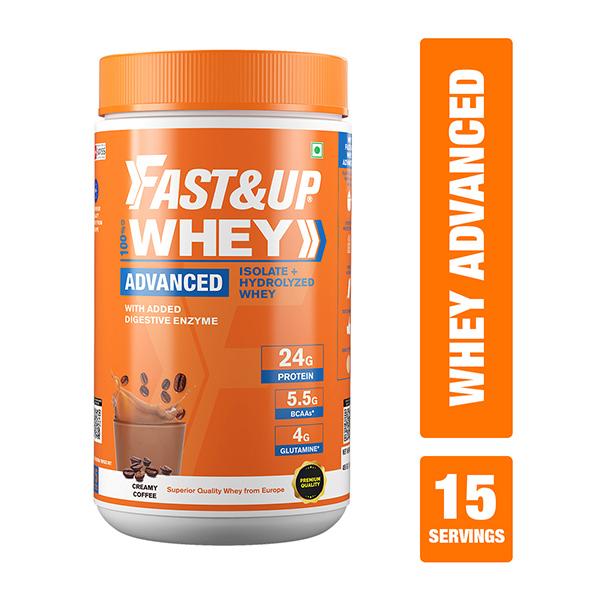 Netmeds | Fast&Up Whey Advanced Powder - Creamy Coffee Flavour 1.01 lb