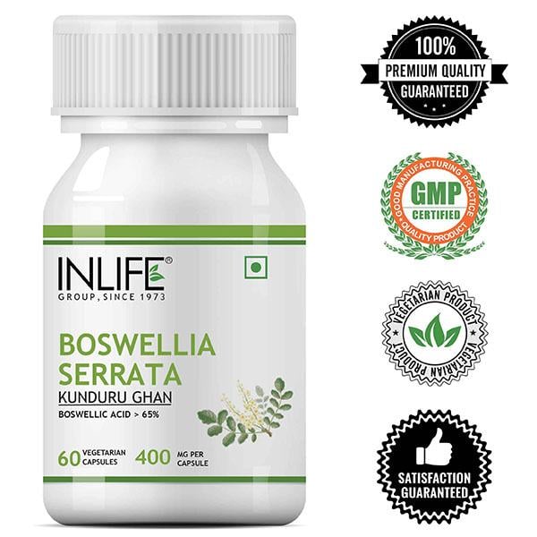 INLIFE Boswellia Serrata Capsules 60's - Herbal Dietary Supplement