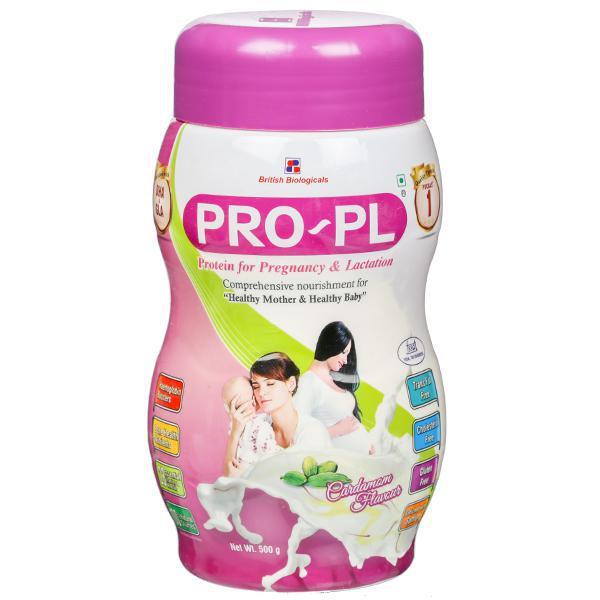 Netmeds | Pro PL Mother's Nutritional drink Powder - Cardamom Flavour 500 gm (Pet Jar)