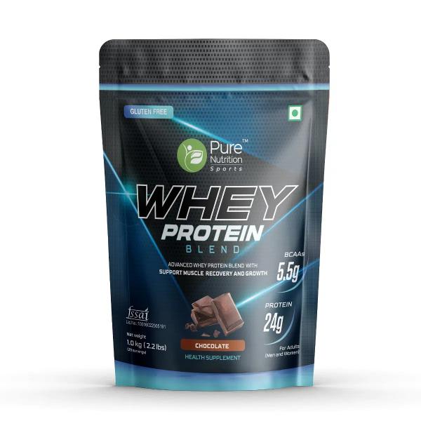 Netmeds | Pure Nutrition Whey Blend Protein Powder - Chocolate Flavour 1 kg