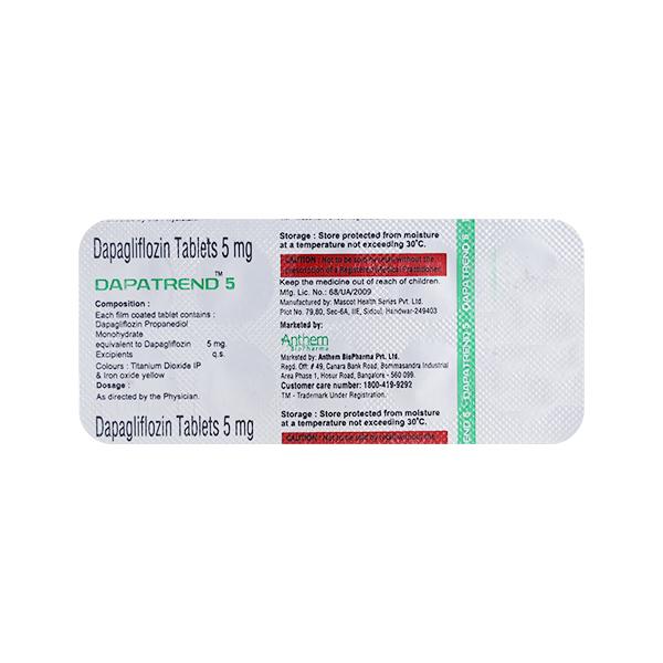 DAPATREND 5 Tablet 10's - Diabetes-Ant