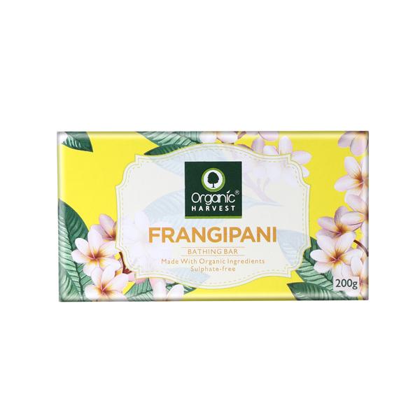 Organic Harvest Bathing Bar - Frangipani 200 gm - Soaps