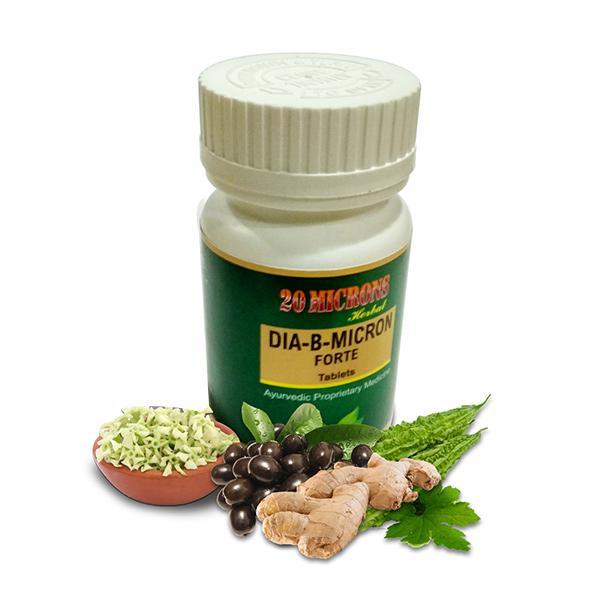 Netmeds | 20 Microns Herbal Dia-B-Micron Forte Tablet 60's