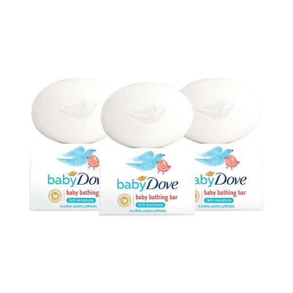 Netmeds | Baby Dove Rich Moisture Baby Bathing Soap - Pack of 3 x 75 gm