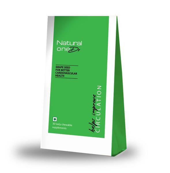 Natural oneDr Grape Seed For Better Cardiovascular Health Tasty Chewable Supplement 30's - Vital Health