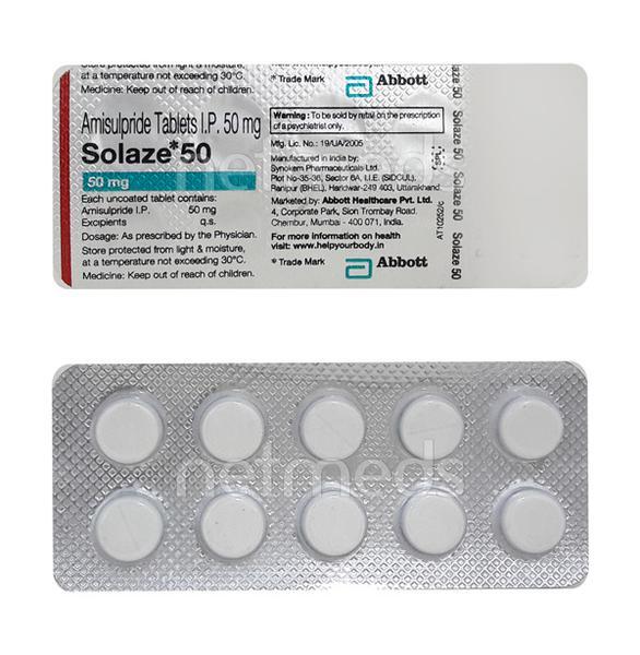 Solaze 50mg Tablet 10'S - Schizophrenia-Aps