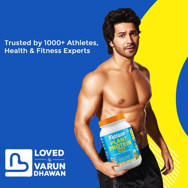 Fast&Up Plant Protein Powder for Men - Chocolate Flavour 1000 gm - Sexual Care
