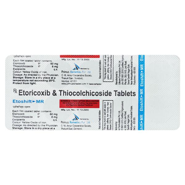 ETOSHIFT MR Tablet 10's - Muscle Cramps/Spasticity-Mus