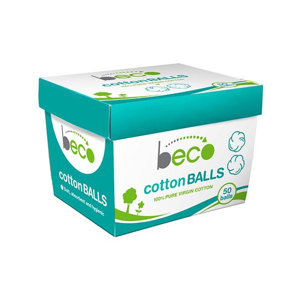 Beco Eco-Friendly Cotton Balls 50's - Cotton Buds & Balls