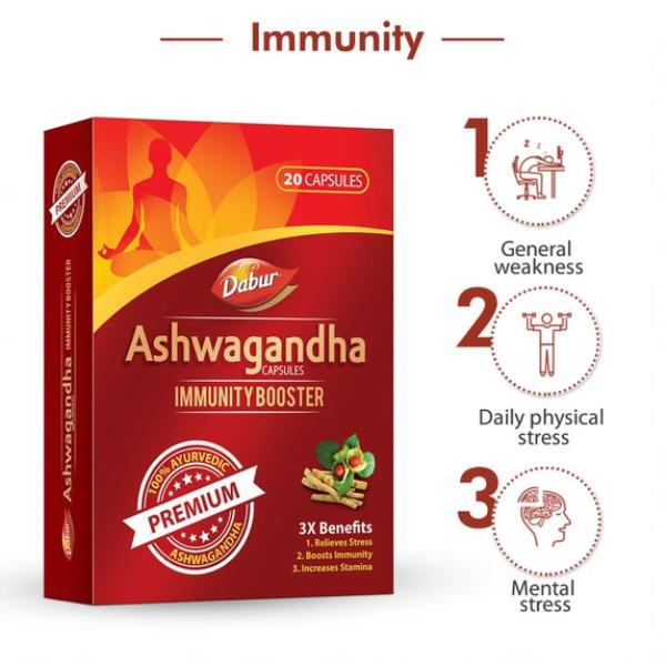 Dabur Ashwagandha Capsule 20's - Ashwagandha