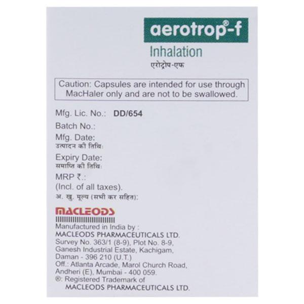 Aerotrop F Capsule 15'S - Asthma/COPD-Ast