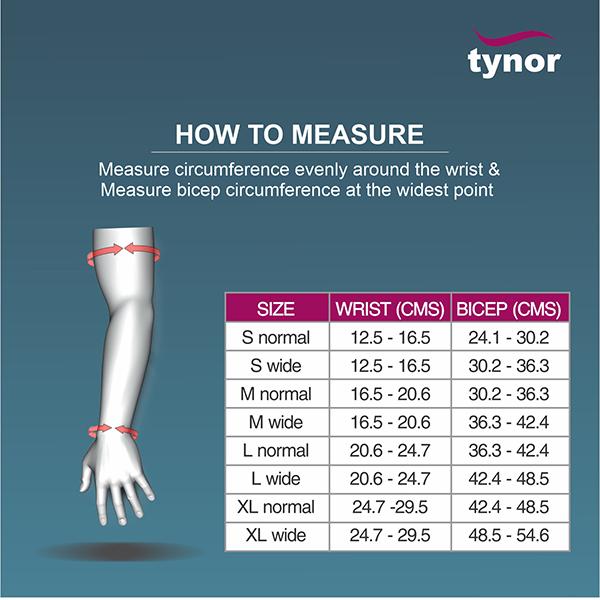 Tynor Compression Garment Arm Sleeve - Wide (XL) (I 74) - Arm/Elbow Supports