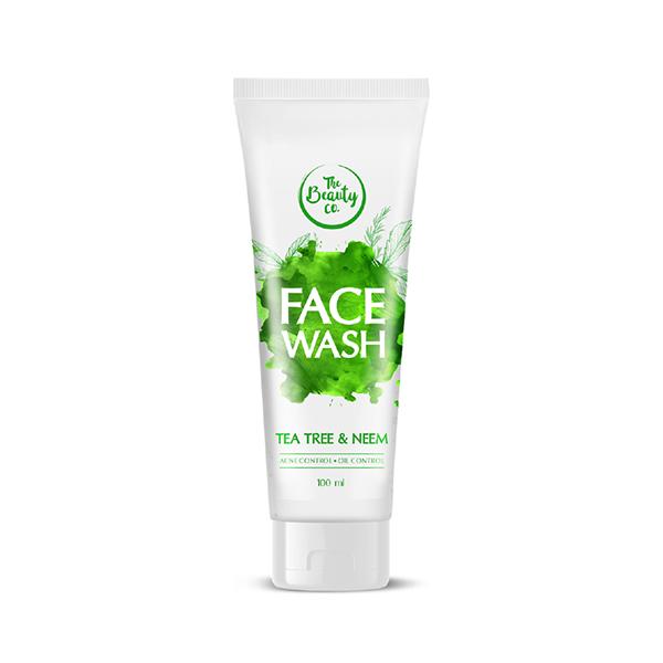 The Beauty Co. Face Wash Gel - Tea Tree & Neem 100 ml - Face Wash & Cleansers