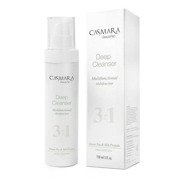 Netmeds | Casmara 3 in 1 Deep Cleanser - Green Tea & Silk Protein 500 ml