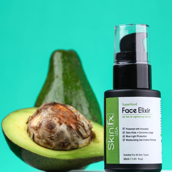 Skin Fx Superfood Face Elixir Serum - De Tan & Lightening (Avocado) 30 ml - Face Serum