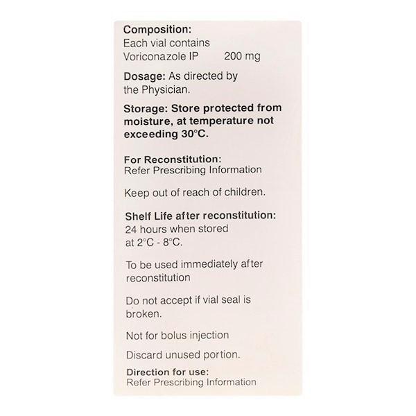 Voritrol 200mg Injection 1'S - Fungal Infections-Anf