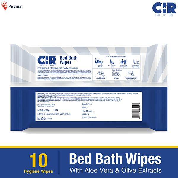 CIR Bed Bath Wipes - Aloe Vera & Olive 10's - Diapers & Wipes