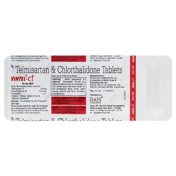 VINTEL CT 40mg Tablet 10's - Hypertension-Ang