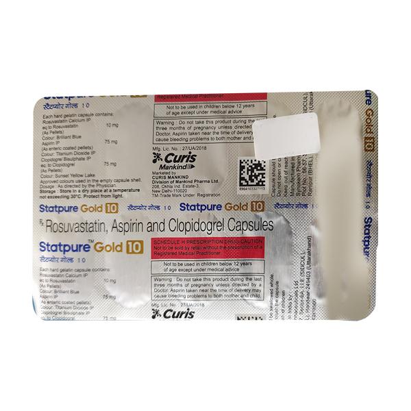 STATPURE GOLD 10 Capsule 10's - Blood Clot-Ant