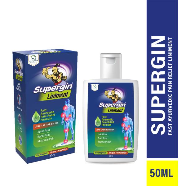 Netmeds | Medopharm Supergin Ayurvedic Pain Relief Liniment 50 ml