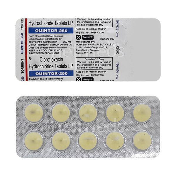 Quintor 250mg Tablet 10'S - Bacterial Infections-Qui