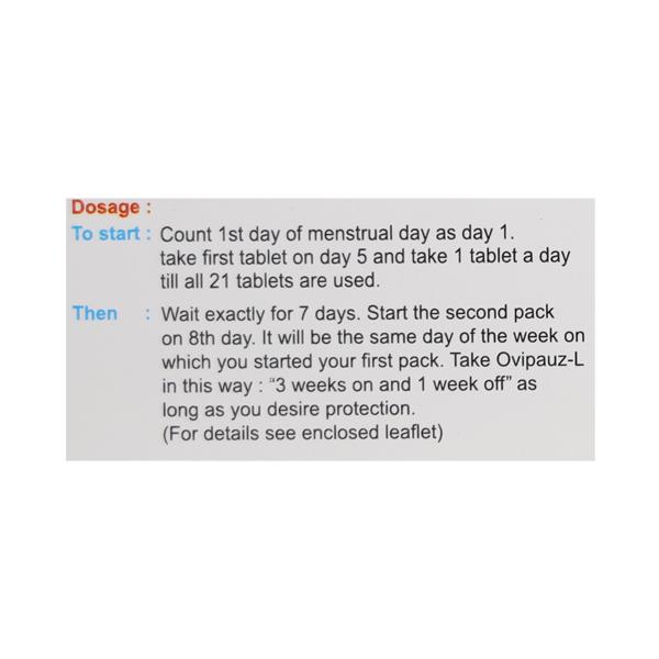 Ovipauz L Tablet 21'S - Hormonal Therapy-Oes