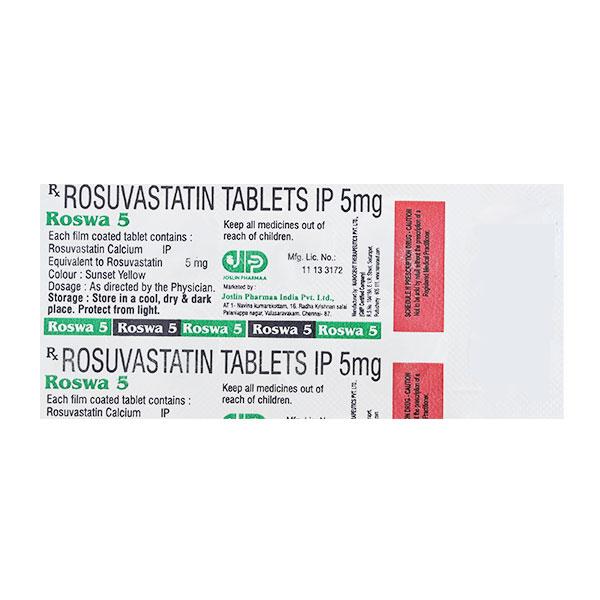 ROSWA 5 Tablet 10's - High Cholesterol-Dys