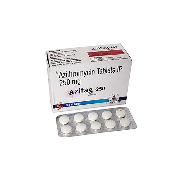 AZITAG 250 Tablet 10's - Bacterial Infections-Mac