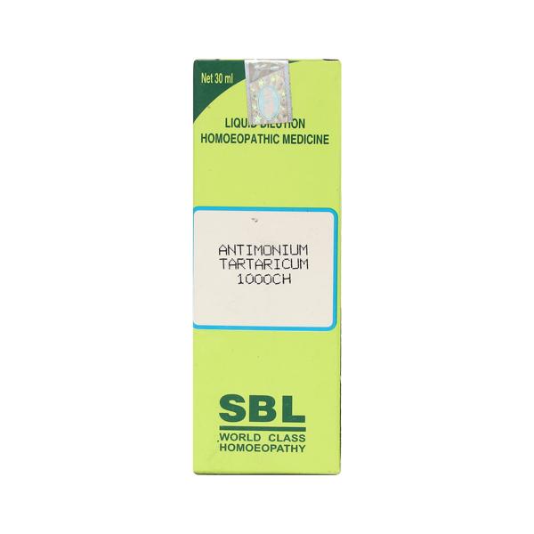 SBL Antimonium Tartaricum 1M Liquid 30 ml - Dilutions