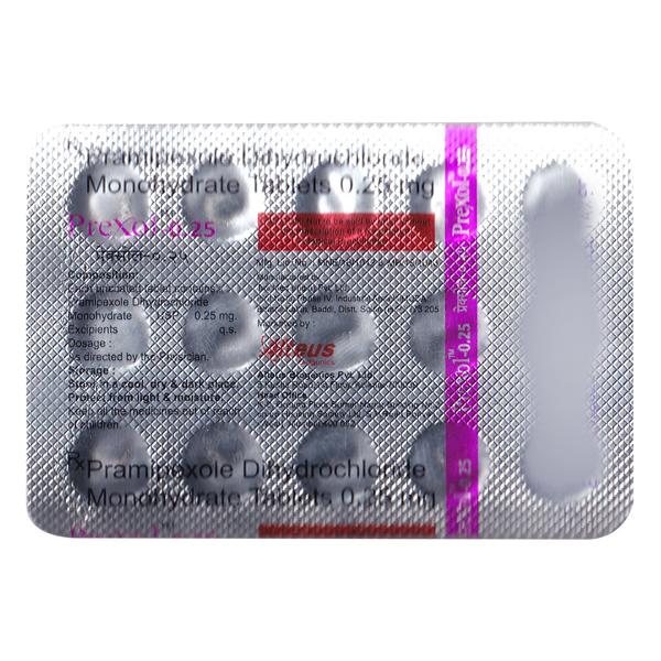PREXOL 0.25 Tablet 15's - Parkinsonism-Apd