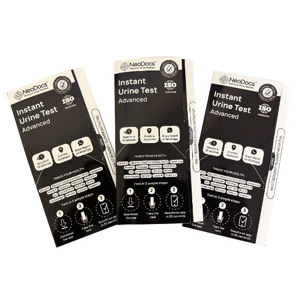 Neodocs Advanced Urine Test Kit (Pack of 3) - Health Monitors And Equipment