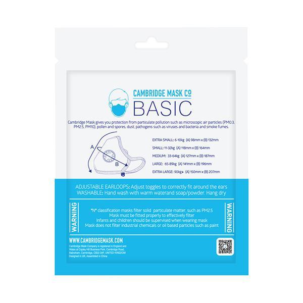 Dettol Cambridge Basic N95 Mask - Anti Virus, Reusable & Washable (Black, M) - Face Mask