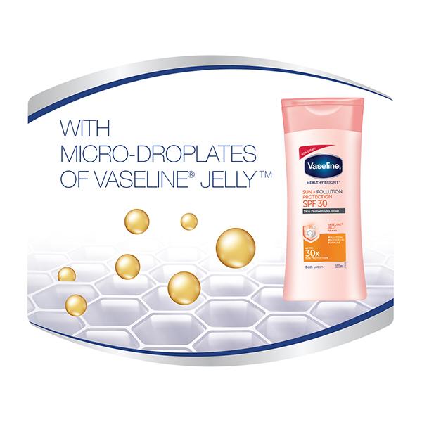Vaseline Healthy Bright Sun+Pollution Protection SPF 30 Pa++ Body Lotion 100 ml - Lotions & Creams